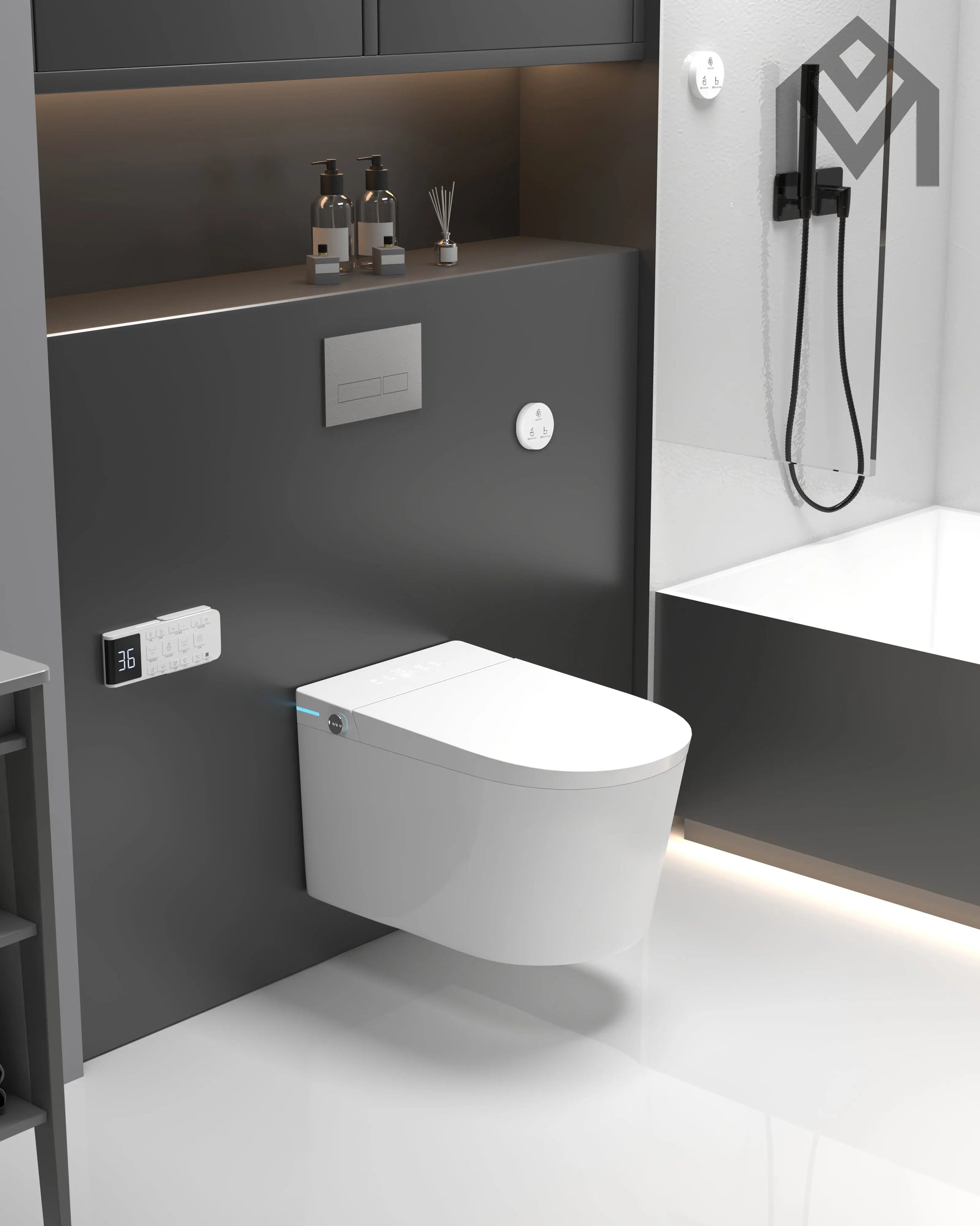 Wall Hung Smart Toilet Allmivida
